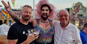 Centre Stage - people with drag queen