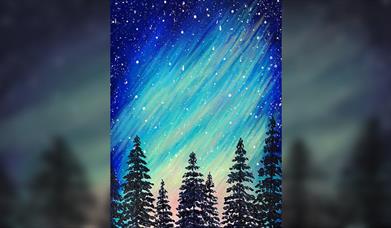 Paint your very own Northern Lights