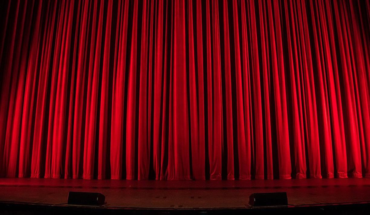 Red theatre curtain