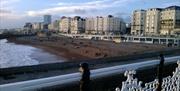 Picture of Brighton seafront from Brighton Palace Pier