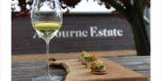 Albourne Estate - glass of white wine