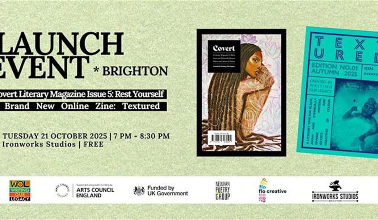 Covert Issue 5 & Textured zine launch: Rest Yourself Covert Issue 5 & Textured zine launch: Rest Yourself