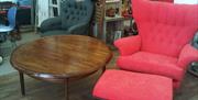 Wing Chair and coffee table