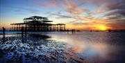 West Pier at sunset