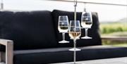 Albourne wine estate -  wine glasses on a table