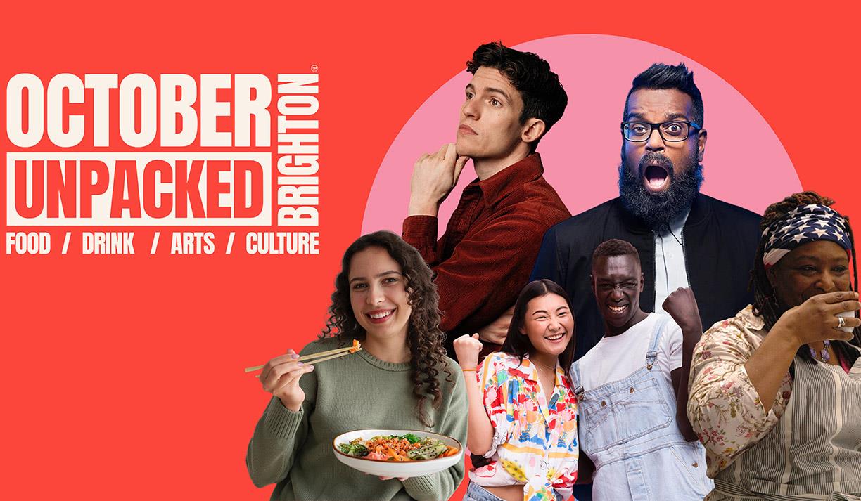 Promotional image for the new October UnPacked programme of events Promotional image for the new October UnPacked programme of events