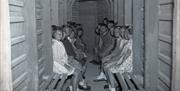 Down Junior - Air raid shelter - original picture of children in the shelter