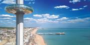 Brighton i360 drone view