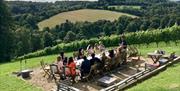 Great British Wine Tours - fantastic view whilst having lunch