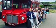 Great British Wine Tours - outside vintage bus