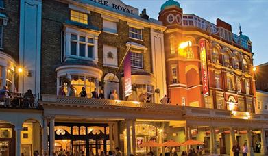 Theatre Royal Brighton - exterior at night
