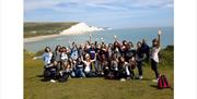 group enjoying a trip to the Seven Sisters Countryside Park