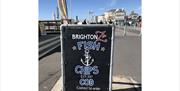 The Brighton Zip Food Court fish and chips advert 
