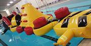 Inflatables in pool