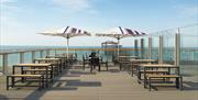West Pier Tea Room - outdoor sea facing terrace