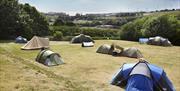 Tents in camping field