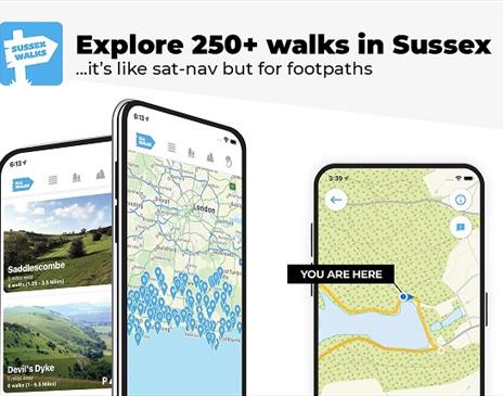 Sussex walks app image