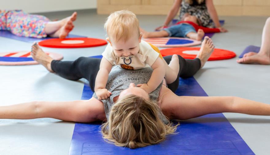 Mum and Baby Postnatal Yoga Classes  Sept - Oct 2023 at Goldfinch Create  and Play - Visit Bristol