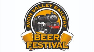 Avon Valley Railway logo with Beer Fesival written in gold underneath 