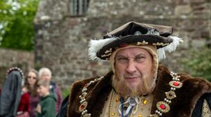 A Henry VIII impersonator 