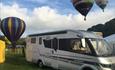 motorhome and hot airballoons