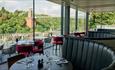 View of Clifton Suspension Bridge from restaurant