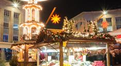 Bristol Christmas Market at night