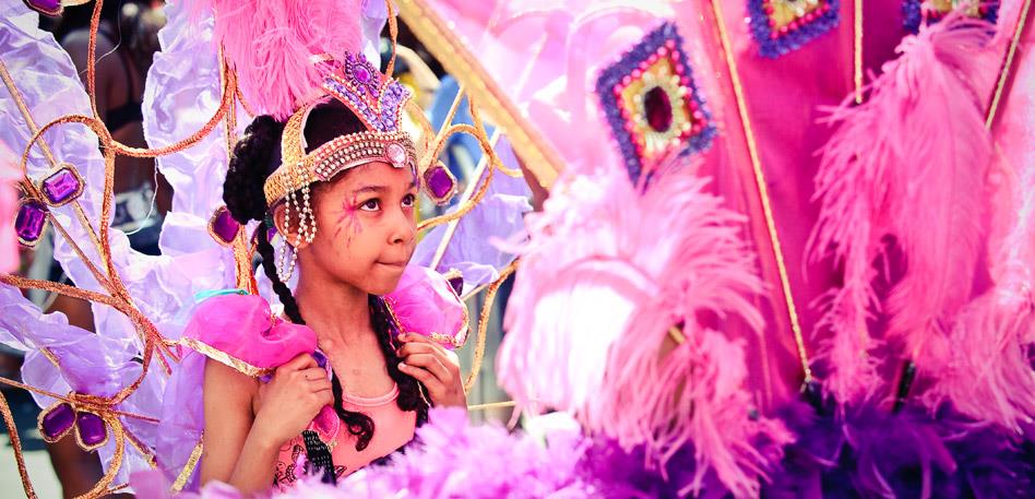 Bristol for Familes: Girl in St Pauls Carnival - Credit Martin Skikulis