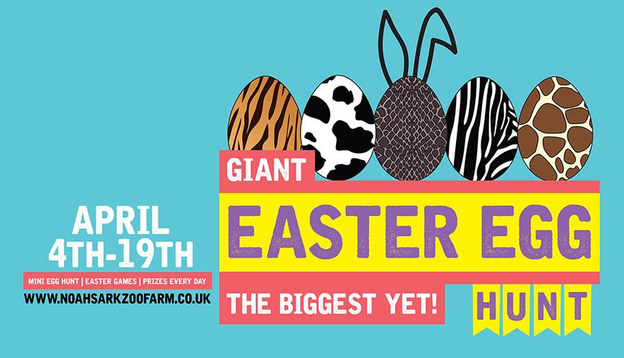 Giant Easter Egg Hunt at Noah's Ark Zoo Farm