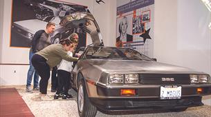 A DMC DeLorean on display at Haynes International Motor Museum, Somerset 