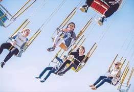 Swings at Brean Theme Park