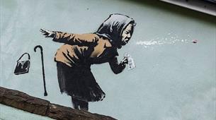 Banksy Aachoo! mural in Totterdown 