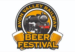 Avon Valley Railway logo with Beer Fesival written in gold underneath