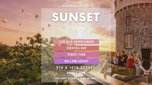 Sunset Party at Clifton Observatory info graphic 