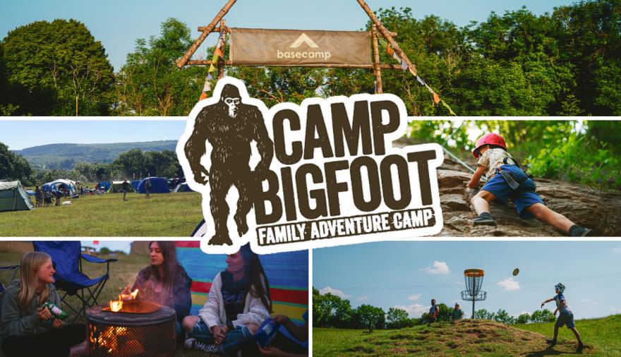 Camp Bigfoot at Mendip Basecamp at Mendip Activity Centre