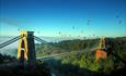 Elite Air balloons above Clifton Suspension Bridge
