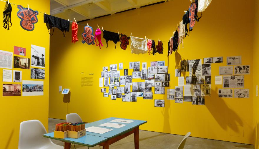 Installation view of Acts of Creation_ On Art and Motherhood at Arnolfini, Bristol. Photo_ Lisa Whiting. Courtesy Arnolfini and Hayward Gallery Tourin