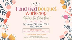Mother's Day Hand-Tied Bouquet Workshop at The Ostrich poster
