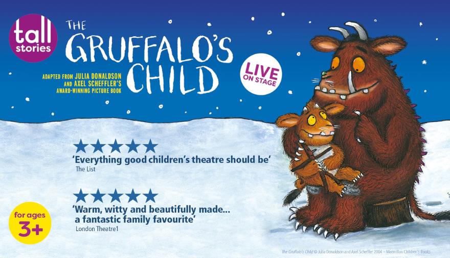 A poster advertising The Gruffalo's Child at the Redgrave Theatre, Bristol