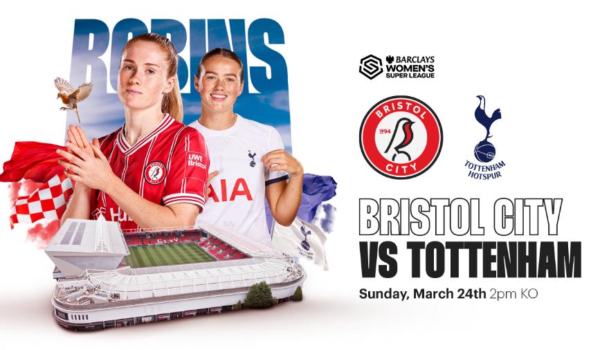 Bristol City Women v Tottenham at Ashton Gate Stadium
