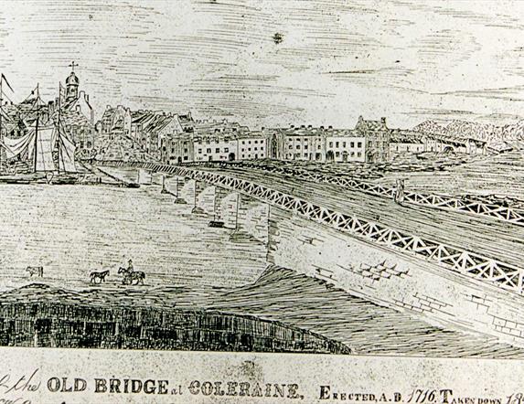 old illustrated image of Coleraine