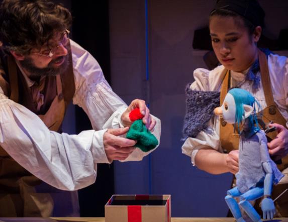 Picture from the stageplay of the elves and the shoemaker.