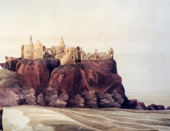 painting of Dunluce Castle