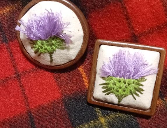 Embroider A Thistle Brooch (18+ Years)