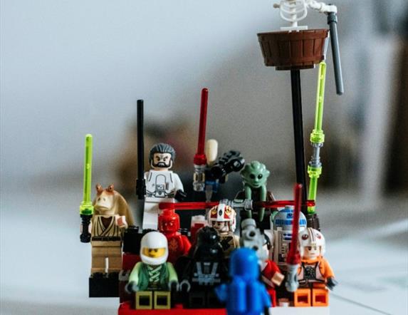 A group of Lego figures