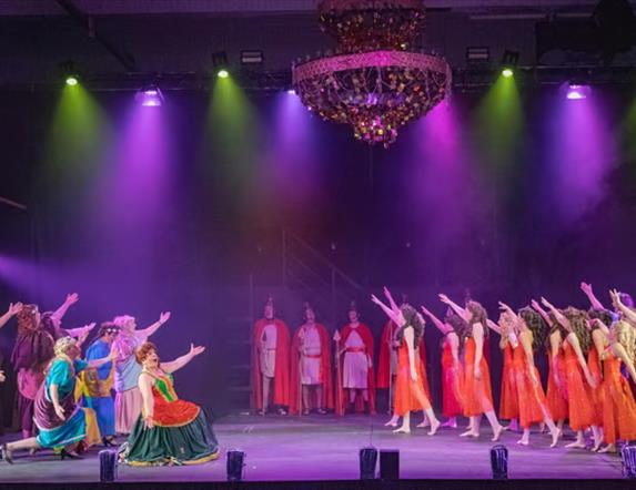 Portrush music society performing on stage.