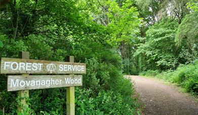 forest service signage at Movanagher Wood