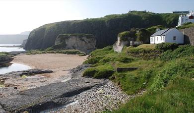 A picture of Ballintoy Beach Cottage situated on secret beach.