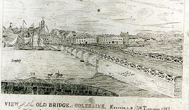 old illustrated image of Coleraine