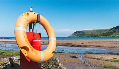 Life ring on Waterfoot Beach